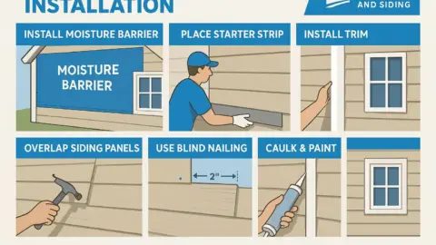 Hardie Board Siding Installation